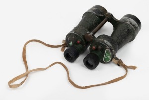 A WWII period pair of field binoculars, ​​​​​​​20cm long