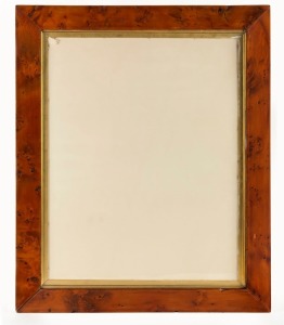 An antique Colonial birdseye huon pine picture frame, with&nbsp;moulded edge and original water gilt slip mount, Tasmanian origin, 19th century, 57cm x 68cm&nbsp;