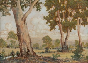 WILLIAM CLARKE (1884-1946), (Australian country scene landscape), watercolour and gouache, signed lower right "Will Clarke", 34 x 48cm, 42 x 56cm overall