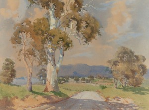 JOHN WILLIAM ROACH (1894-1973), Scene Near Molesworth, watercolour, signed lower left "J. W. Roach", 40 x 55cm, 66 x 80cm overall