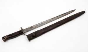 WW2 period&nbsp;Australian issue bayonet and scabbard, 55cm long.