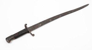 An antique English bayonet, 19th century, (no scabbard), 70cm long