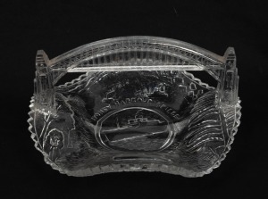 SYDNEY HARBOUR BRIDGE souvenir glass bowl, circa 1932, ​​​​​​​7cm high, 14cm wide.