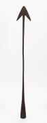 Antique English whale harpoon with remnants of maker's stamp, 19th century, 81cm long