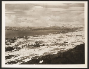 THE B.A.N.Z. ANTARCTIC EXPEDITION: Official original photographs by Captain Frank Hurley: Image A22 - Title: Kerguelen the Magnificent, seven individual images, each with the official "MAWSON ANTARCTIC EXPEDITION" handstamp&nbsp;and release date "MONDAY FEB.24