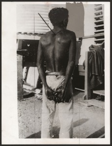 Press photograph stamped on rear 'SUN 25 JUN 1948' with handwritten description. 16.5 x 22cm.
