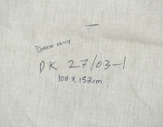 DULCIE KELLY NUNGALA, (1965 - ), untitled, acrylic on linen, signed verso "Dulcie Kelly", catalogue No. DK 27/03-1, 152 x 100cm - 2