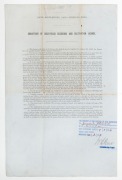 VICTORIAN GOLDFIELDS: An October 1885 "GOLD-FIELDS RESIDENCE AND CULTIVATION LICENCE" for 20 acres in the Parish of Koorch in the County of Gladstone, to be leased to DONALD STEWART of Avoca for &pound;2 per annum. - 2