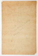 NOEL JACK COUNIHAN (1913-1986) Table Talk, ink on card, signed and dated lower centre: Noel Counihan / 38, inscribed verso: Noel Counihan / C/o "Table Talk" - Herald Bldg / Flinders St C.1, 38 x 25 cm - 2