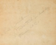 NOEL JACK COUNIHAN (1913-1986) Table Talk, ink on card, signed and dated lower centre: Noel Counihan / 38, inscribed verso: Noel Counihan / C/o "Table Talk" - Herald Bldg / Flinders St C.1, 38 x 25 cm - 3