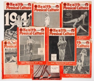 HEALTH AND PHYSICAL CULTURE MAGAZINE: Eight issues spanning August 1st 1938 to January 1st 1941, featuring much abuse of exclamation marks via such articles as 'My Experience As A Naturist!', 'Intimate Views On Marriage By A Doctor!', 'Is This Nudism A Sh