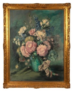 DORA McRAE (1908 - 2003), Still life, oil on canvas, signed D. McRae at lower right, 89 x 68cm; framed 102 x 82cm.