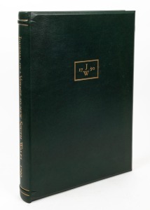 JOHN WHITE, Journal of a Voyage to New South Wales, [Edition Renard, Melbourne, 2002], 226 pages, frontispiece, 65 coloured plates from the hand-coloured originals. Full dark green goatskin leather, gilt lettering, all edges gilt. Edition of 212 numbered 