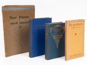 AUSTRALIAN POETRY: "New Poems by Shaw Neilson" [The Bookfellow, 1927] signed by the poet; "An Australian Anthology" selected by Serle, Wilmot and Croll (and signed by all 3) [Collins, 1927]; "By-products - A&nbsp; Book of Verses" by Robert Henderson Croll [Mel