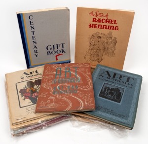 ART IN AUSTRALIA: A group comprising the complete editions of Nov.1917, Dec.1918, 1919, May 1923, August 1931, February 1932, November 1934, February 1937 and August 1939. Also, the Centenary Gift Book 1934 and "The Letters of Rachel Henning" with 40 pen 