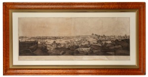 JOHN HEAVISIDE CLARK (after John Eyre), View of Sydney from the West Side of the Cove No.1 and No.2, a pair of aquatints forming a panoramic image (based on the original 1807 paintings by Eyre), circa 1810, Published by John Booth, Portland Place, London,