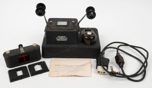 LEITZ: Leica LAVAR large slide printer base unit with instruction booklet, together with one ELDIA negative printing device, and two slide holders. (4 items)