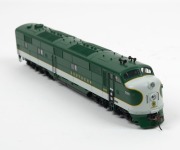 HO SCALE MODEL RAILWAYS: BROADWAY LIMITED: Pennsy GG1 Electric locomotive. #627; also, EMD E7A Southern Diesel locomotive #604. NIB. (2 locos). - 4