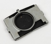 LEITZ: Rare silver New York-made SOOPD collapsible lens hood for Summitar lens. - 2