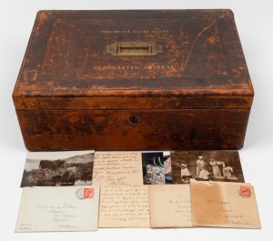 JOHN GAVAN DUFFY (1844 - 1917, Irish born Australian politician. His father, Charles Gavan Duffy, was Premier of Victoria 1871 - 72), The Postmaster General's Parliamentary Despatch box, with "THE HON. J. GAVAN DUFFY" embossed in gilt to the lid.&nbsp; 30 x 44
