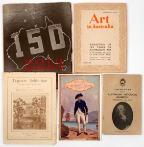 [THE 1938 SESQUICENTENARY], The March 1938 'Art in Australia' edition devoted to an "Exhibition of 150 Years of Australian Art"; the "Catalogue of the Australian Historical Exhibition' Commonwealth Bank, Martin Place; "An Historic Retrospect on the occasi
