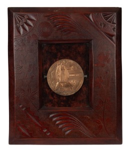 PRIVATE THOMAS TAYLOR, KILLED IN ACTION AT GALLIPOLI WWI BRONZE MEMORIAL PLAQUE (Death Penny): inscribed "He Died for Freedom and Honour",&nbsp;in the name&nbsp;of THOMAS TAYLOR, and issued to his next of kin, blank on reverse,&nbsp;120mm diameter. Mounted for display i