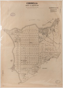 "CORINELLA - County of Mornington" subdivisional map, Dec.1948 for the Department of Lands and Survey, 99 x 70cm.
