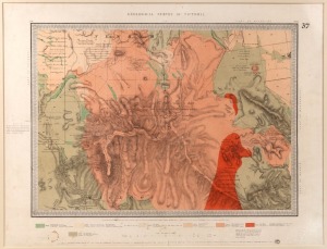 The 1865 "Geological Survey of Victoria": four complete sheets, comprising of one in covering the area of Elphinston (Taradale, Malmsbury, etc.), one covering the Kororoit Creek, Mt. Gisborne, and Bone Cave Ravine, one covering Newham, Macedon and Brock's