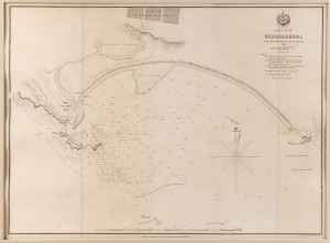 TULLOCH & BROWN, Lady Bay WARRNAMBOOL, Surveyed by John Barrow, Assistant Surveyor, 1853, image size 29 x 39cm.