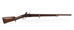 A French La Belle musket, late 18th century, 115cm long