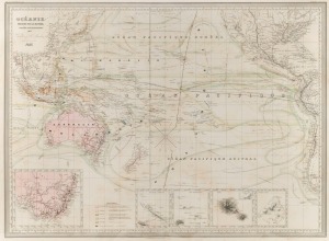 A.H.&nbsp;DUFOUR, OCEANIE Dressee par A H Dufour Gravee CH Dyonnet..1857, hand-coloured steel engraving, [Paris :&nbsp;Paulin & La Chevalier], 61.5 x 80cm sheet size.
