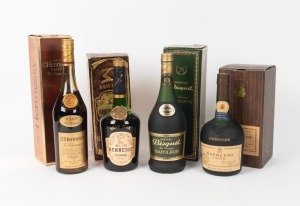 COGNAC: Collection comprising of Hennessey&nbsp;"V.S.O.P.",&nbsp;Hennesey&nbsp;"Bras D'or", Napoleon "Courvoisier" and Napoleon "Bisquit", (4 bottles)