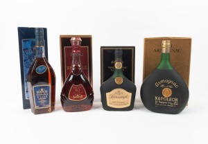BRANDY/ARMAGNAC: Collection comprising of Dorville "V.S.O.P", Berville XO, Vieil Armagnac Napoleon (2), (4 bottles)