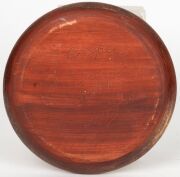 CARL COOPER pottery plate with sgraffito Aboriginal decoration, incised "Carl Cooper, Australia, 1954", 18cm diameter - 2