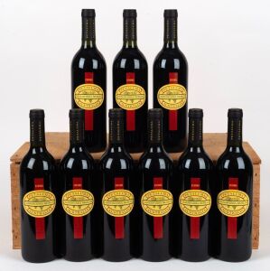 PETALUMA, 1996 vintage&nbsp;Coonawarra Merlot, 750ml, (9 bottles in original timber case of issue)