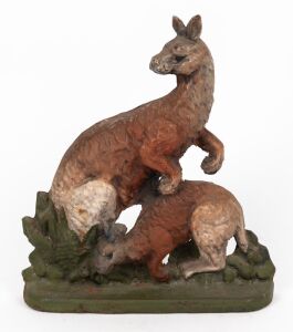 A hand-painted cast iron doorstop, 19th/20th century, ​​​​​​​33cm high