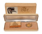 TWO HUNDRED DOLLARS, 1991 $200 gold Emu, Proof; in original box of issue.