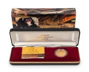 TWO HUNDRED DOLLARS, 1994 $200 gold Tasmanian Devil, Proof; in original box of issue.