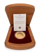 The Australian Nugget 2005 Gold Coin Proof&nbsp;$200 (2oz) "Kangaroo", in original timber box and packaging, together of Certificate of Authenticity identifying the coin as No.166 of only 200 produced.