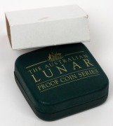2001 YEAR OF THE SNAKE: AUSTRALIAN LUNAR GOLD BULLION COIN PROOF $25 (1/4oz) in the original silk-lined case of issue and accompanied by a Certificate of Authenticity indicating that this is coin No.3203. - 3