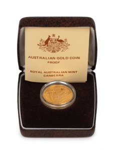 TWO HUNDRED DOLLARS, 1983 $200 gold Koala, Proof; in original box of issue.