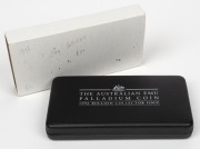 1996 $40 (1oz) Palladium Emu Proof in felt-lined&nbsp;case of issue with $5 Emu Palladium Phone Card. - 2