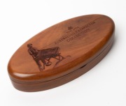 2002 AUSTRALIAN PROSPECTOR COLLECTION from The Perth Mint: comprising of the $100 (1oz) Dry Blowing Prospector pure gold coin, an uncirculated 1902P Sovereign,&nbsp;and several loose Gold Nuggets weighing 7.91&nbsp;grams. All presented in an oval-shaped timber case - 3