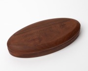 The CENTENARY OF AUSTRALIA MILESTONE COLLECTION: 2001 three coin collection presented in a custom-made oval timber case, comprising of an uncirculated 1901M Sovereign, an uncirculated 1951 50th Anniversary Florin, and a $20 bi-metal Federation commemorati - 3