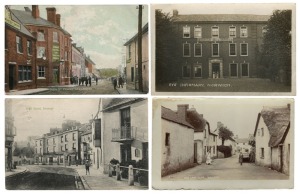 Postcards: BRITISH ISLES - EASTERN & SOUTHERN ENGLAND: Mainly photo types, some UDB, with many detailed early street views incl. Bampton, Winchester, Castleton, together with images of Norwich Eye Infirmary, Figheldean Post Office, Plymouth Observatory, streetcars, public buildings, country roads, etc. (Total: 56; 29 unused; 27 used)