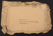 GREAT BRITAIN - Aerophilately & Flight Covers: 19 November 1984 crash cover, retrieved from the wreckage of the Inverness - Edinburgh mail plane which crashed into the side of a hill only a few minutes after takeoff. The charred and water-damaged cover is