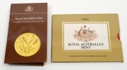 TWO HUNDRED DOLLARS, 1984 and 1985 $200 gold Koalas, uncirculated; in original folders of issue. (2).