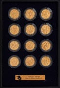 1900 - 1911 PERTH MINT COLLECTION of twelve Sovereigns in a presentation album titled "Australia's Prestige Gold Sovereign Collection" with a Certificate from Downie's who advertised this as one of only 50 sets they were able to assemble "in superior qual