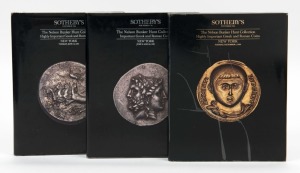 Auction Catalogues: Sotheby's "The Nelson Bunker Hunt Collection Highly Important Greek and Roman Coins". New York 19, 21 & 22 June, 1990; with prices realized lists. (3 vols.). And, "The William Herbert Hunt Collection Highly Important Byzantine Coins". New York 05-06 December 1990; with prices realized list. (4 vols total).