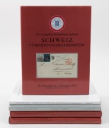 SWITZERLAND: 2009 - 2020 collection of Corinphila specialized auction catalogues; all deluxe hard-cover editions with dust jackets; includes the legendary "Altschweiz" collection of Jack Luder - Part 4. (5 vols).
